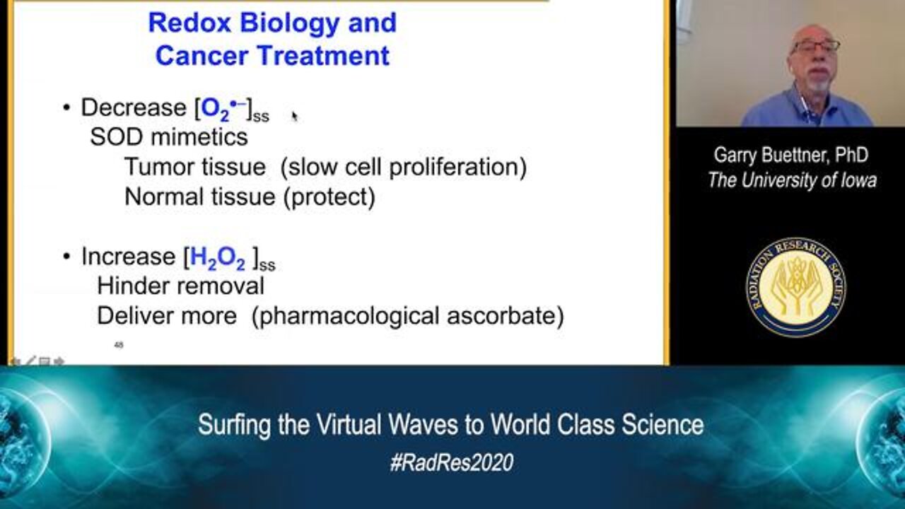 Ascorbate (Vitamin C) as anti-cancer agent - RRS 2020 Sunrise Session lecture, Garry Buettner