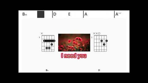 America - I Need you - (Chords & Lyrics like a Karaoke)