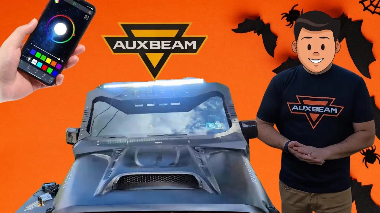 AUXBEAM | New 42 Inch V-PRO Series Straight RGBW Color Changing Off Road Led Light Bar