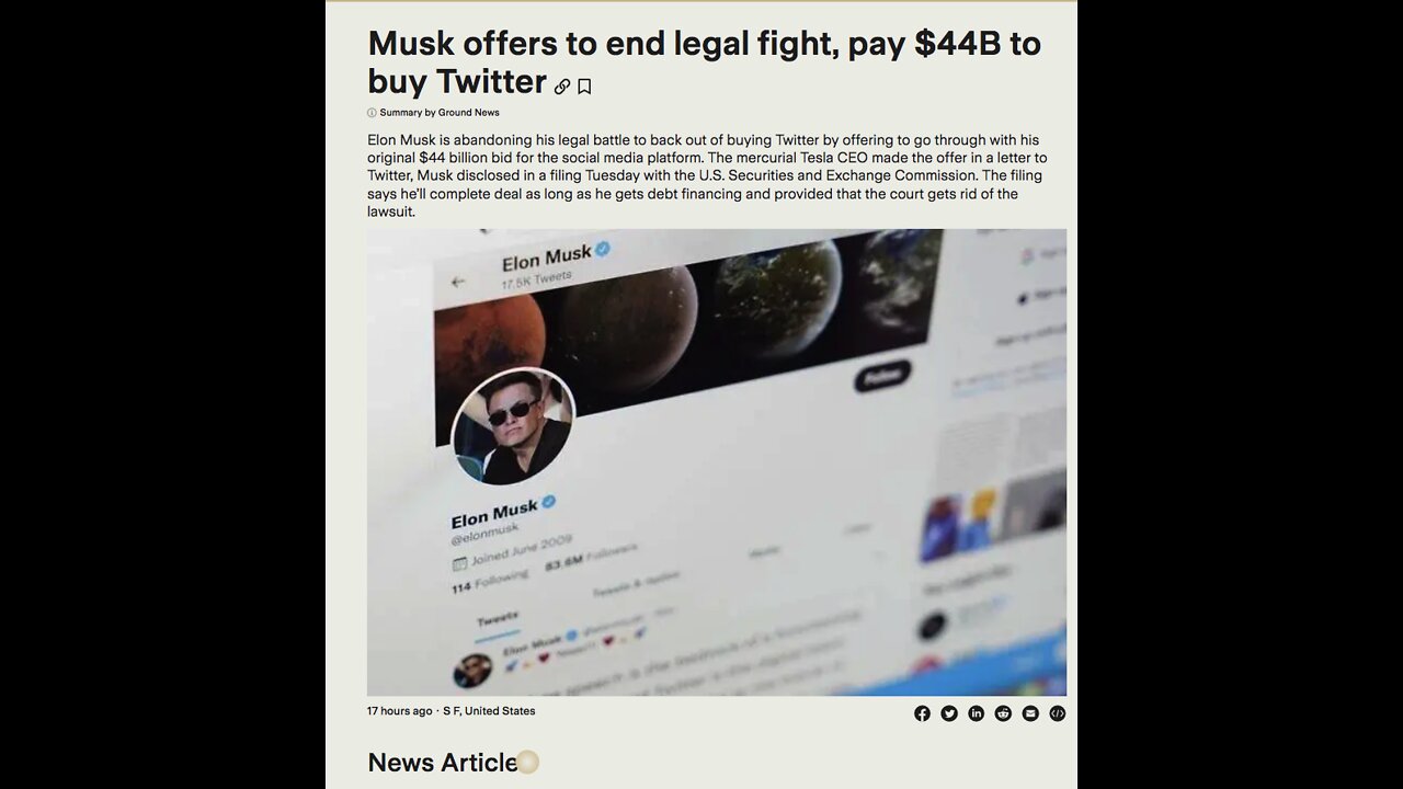 Elon Musk Announces Twitter purchase Finalized and whats "X APP" and Ukraine mocks Musks Peace Plea