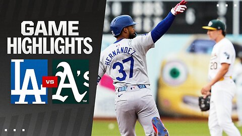 Dodgers vs. A's Game Highlights (8/2/24) | MLB Highlights