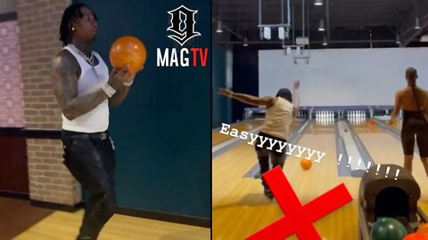 Moneybagg Yo Shows Off His Bowling Skills After Rumored Breakup Wit Ari Fletcher! 🎳