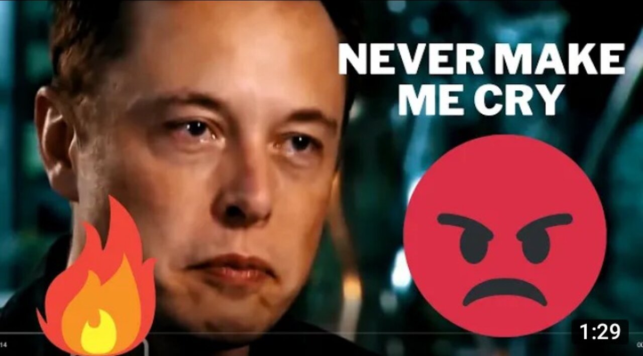 Elon Musk attitude!don't make me cry