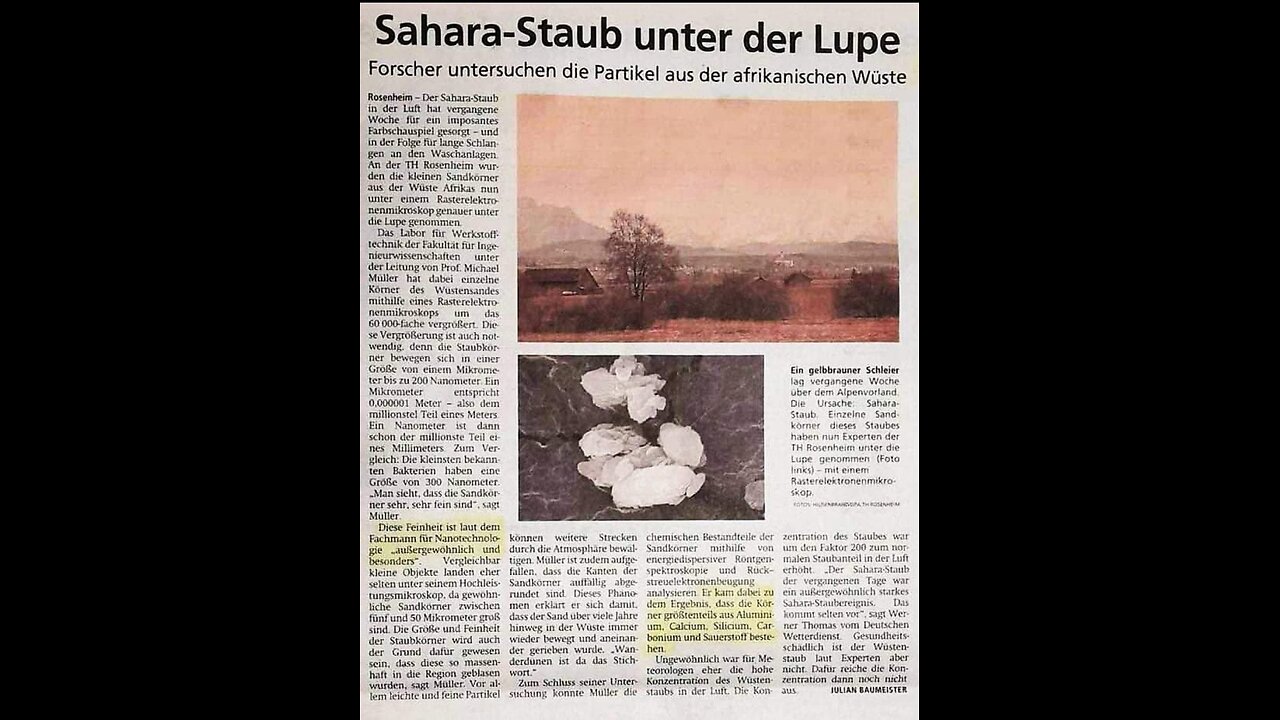 Unglaublich was hier vor sich geht... von wegen Sahara- Staub und Blutregen