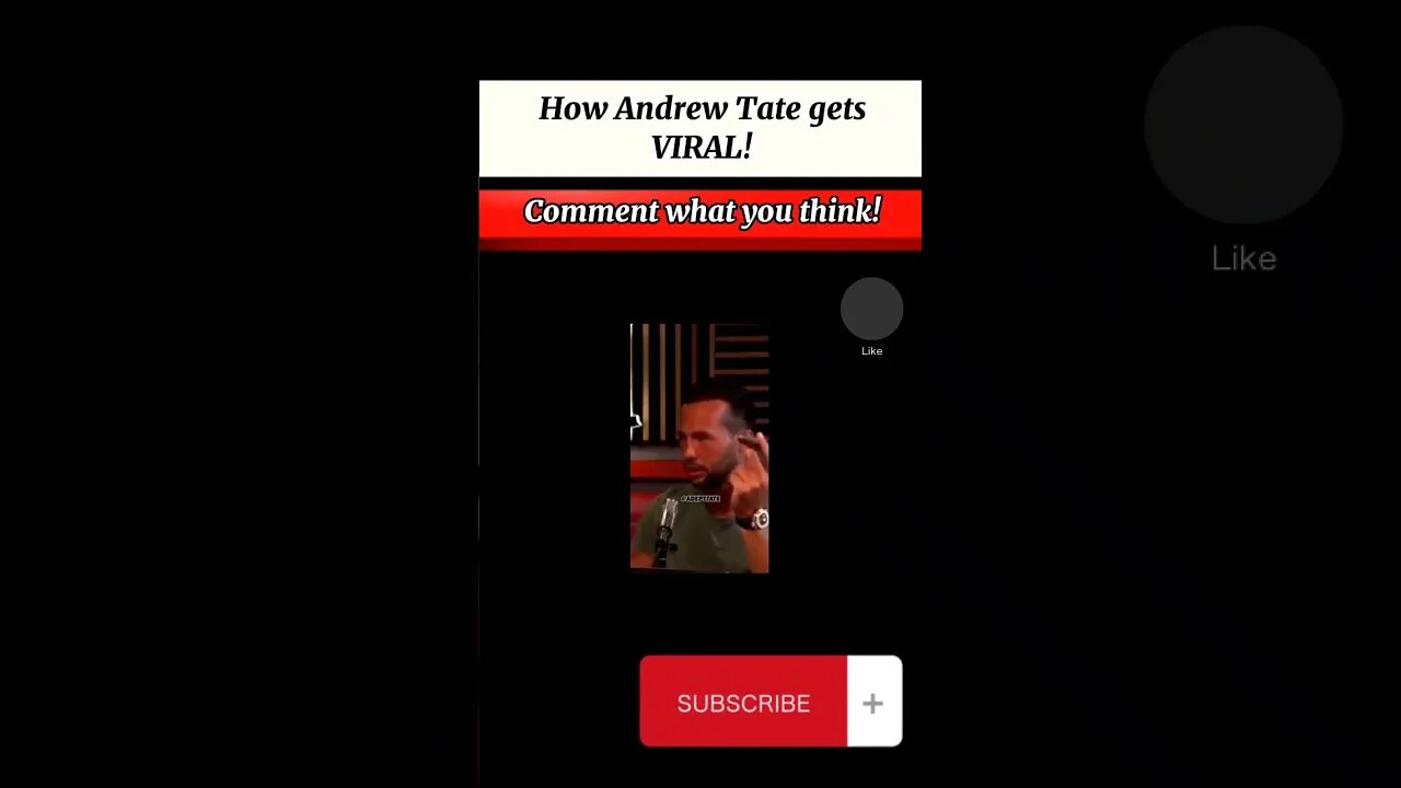 How to get VIRAL & famous like Andrew Tate #shortvideo #shortsvideo #shorts #youtubeshorts #foryou