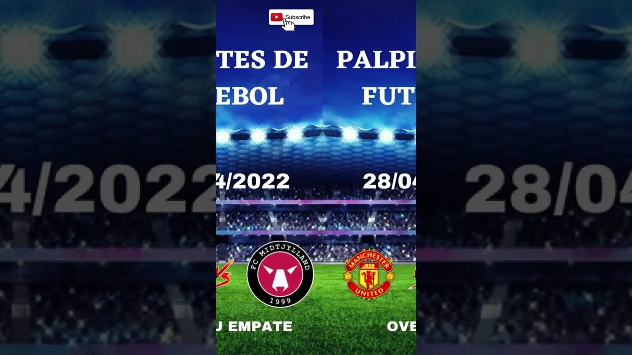 #shorts PALPITES DE FUTEBOL PARA AMANHA DIA 28/04/2022 - PALPITES PARA HOJE