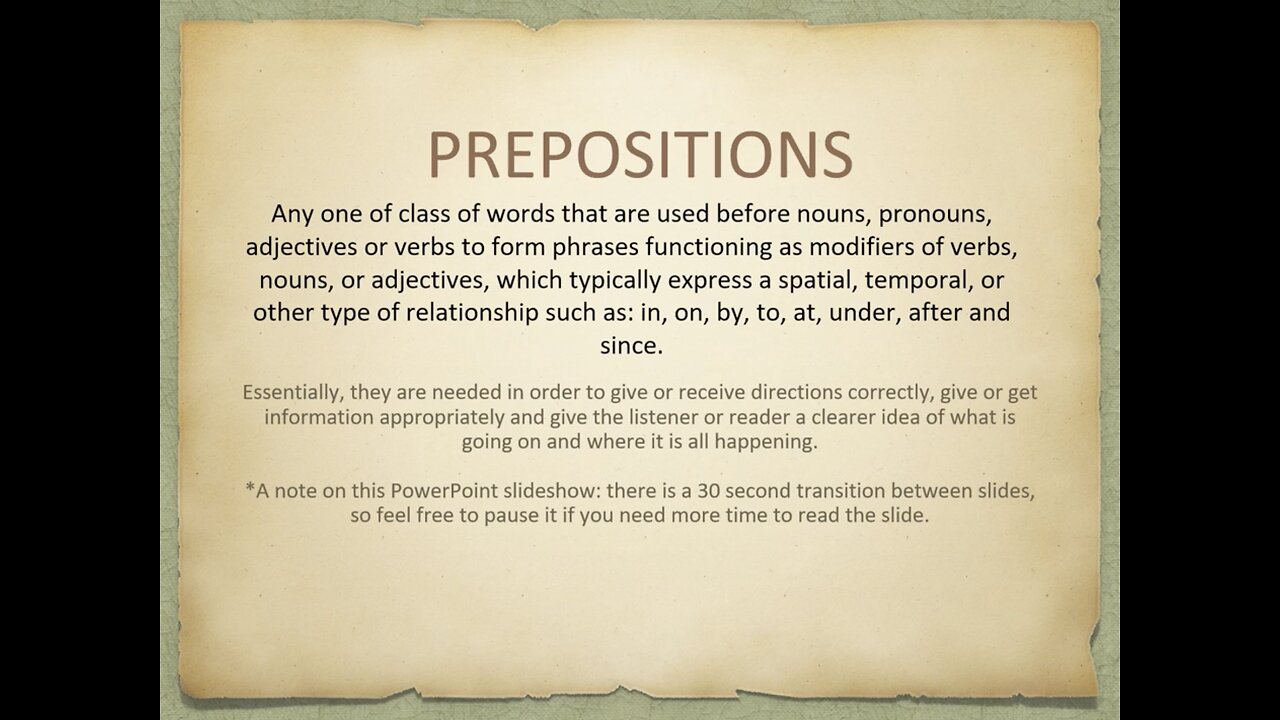 Prepositions 1