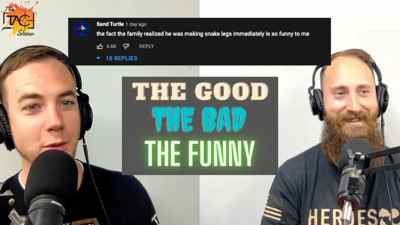 "giving snakes they're legs back" - The Good, The Bad, The Funny - The Comment Section