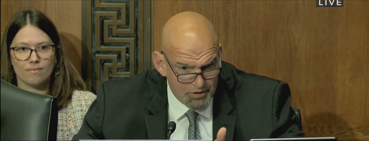 John Fetterman Speaks About I-95 Highway Collapse During Senate Hearing