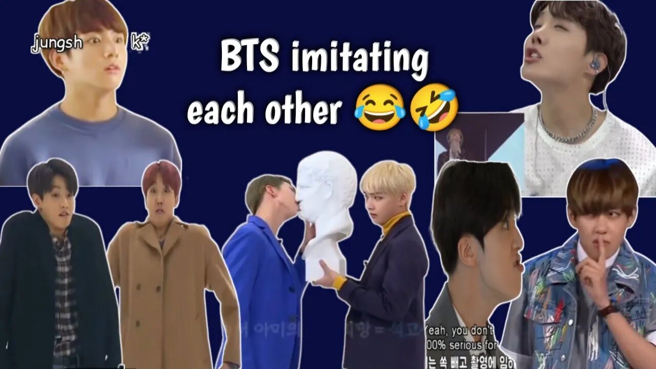 BTS imitating each other 😂🤣, try not to laugh 😂