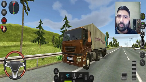 Truck Simulator Europe Gameplay - Food Delivery - Face-cam Video #androidgameplay