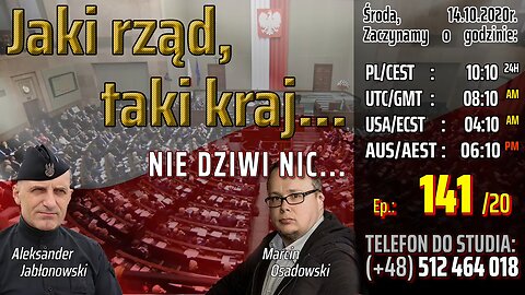 JAKI RZĄD, TAKIE PAŃSTWO... Nie Dziwi Nic - Olszański, Osadowski NPTV (14.10.2020)