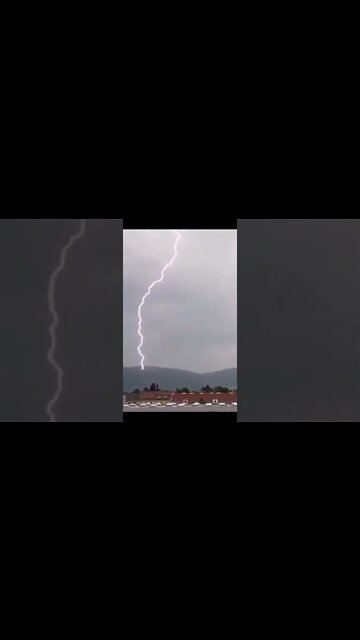 IMPACTANTE RAYO con Tormentas severas en Austria