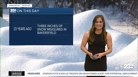 On this day 23 years ago, Bakersfield saw snow!