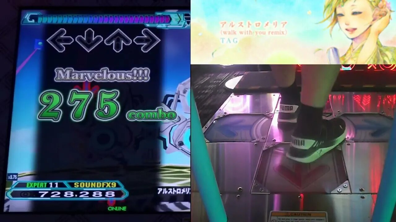 アルストロメリア (walk with you remix) - EXPERT (11) - AAA#100 (SDG) on Dance Dance Revolution A20+ (AC, US)