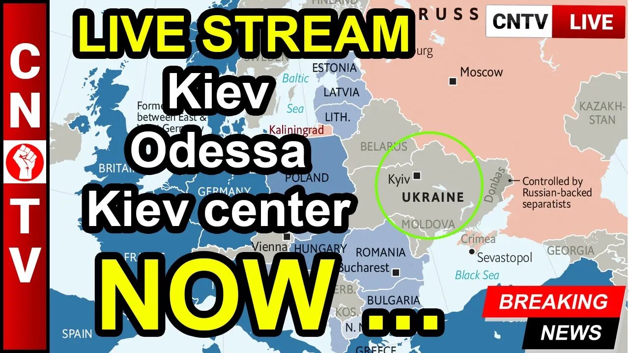 Ukraine, central Kyiv with Sound 24/7 Stream