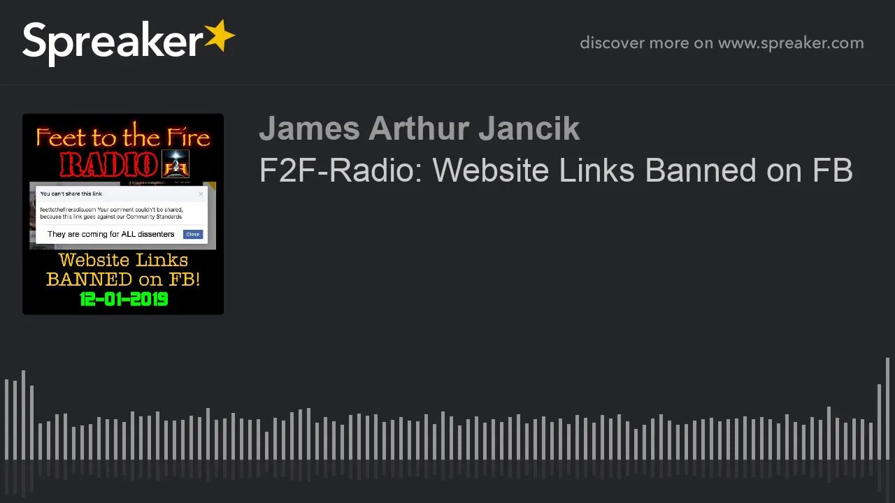 F2F-Radio: Website Links Banned on FB