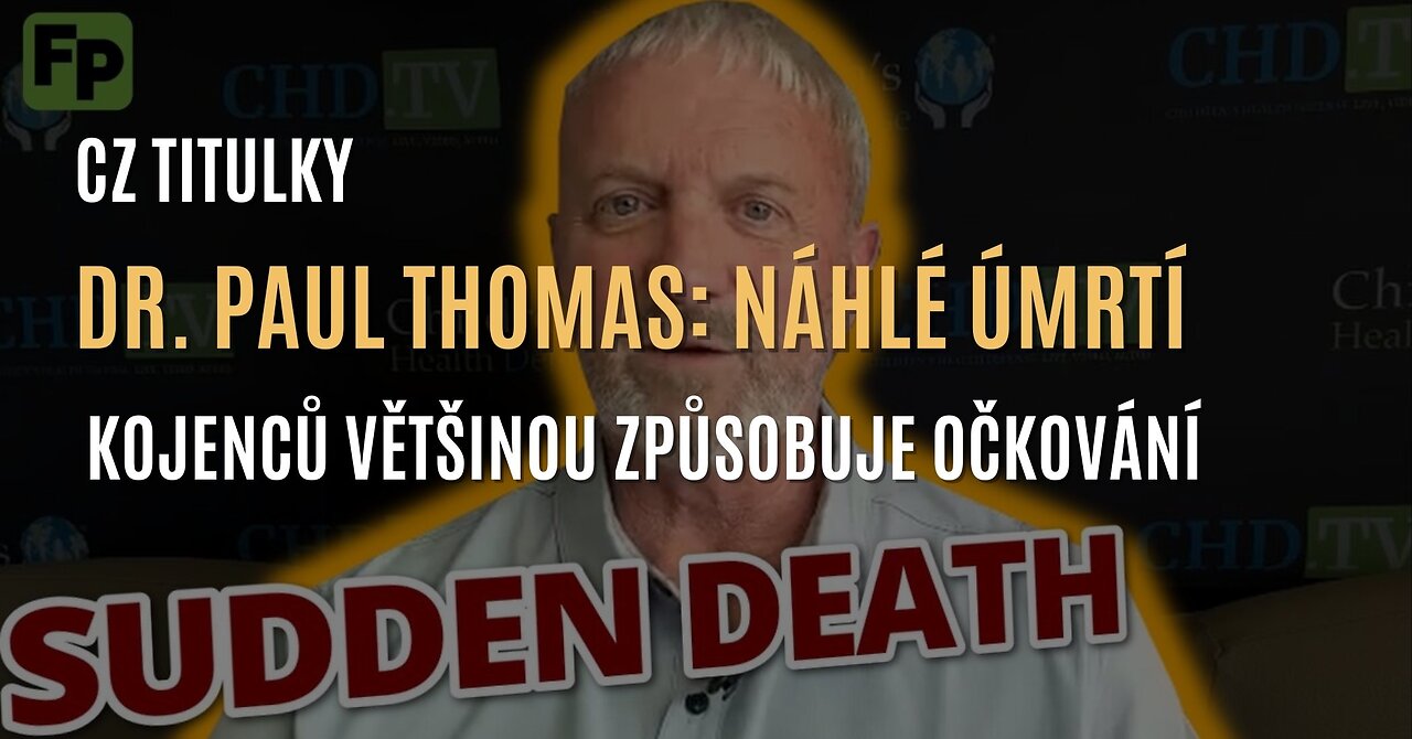 Většina náhlých úmrtí kojenců (SIDS) nastává v prvním týdnu po očkování (CZ TITULKY)