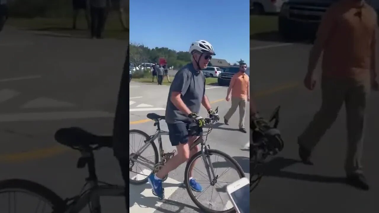 Did You See Biden Fall Off The Bike?