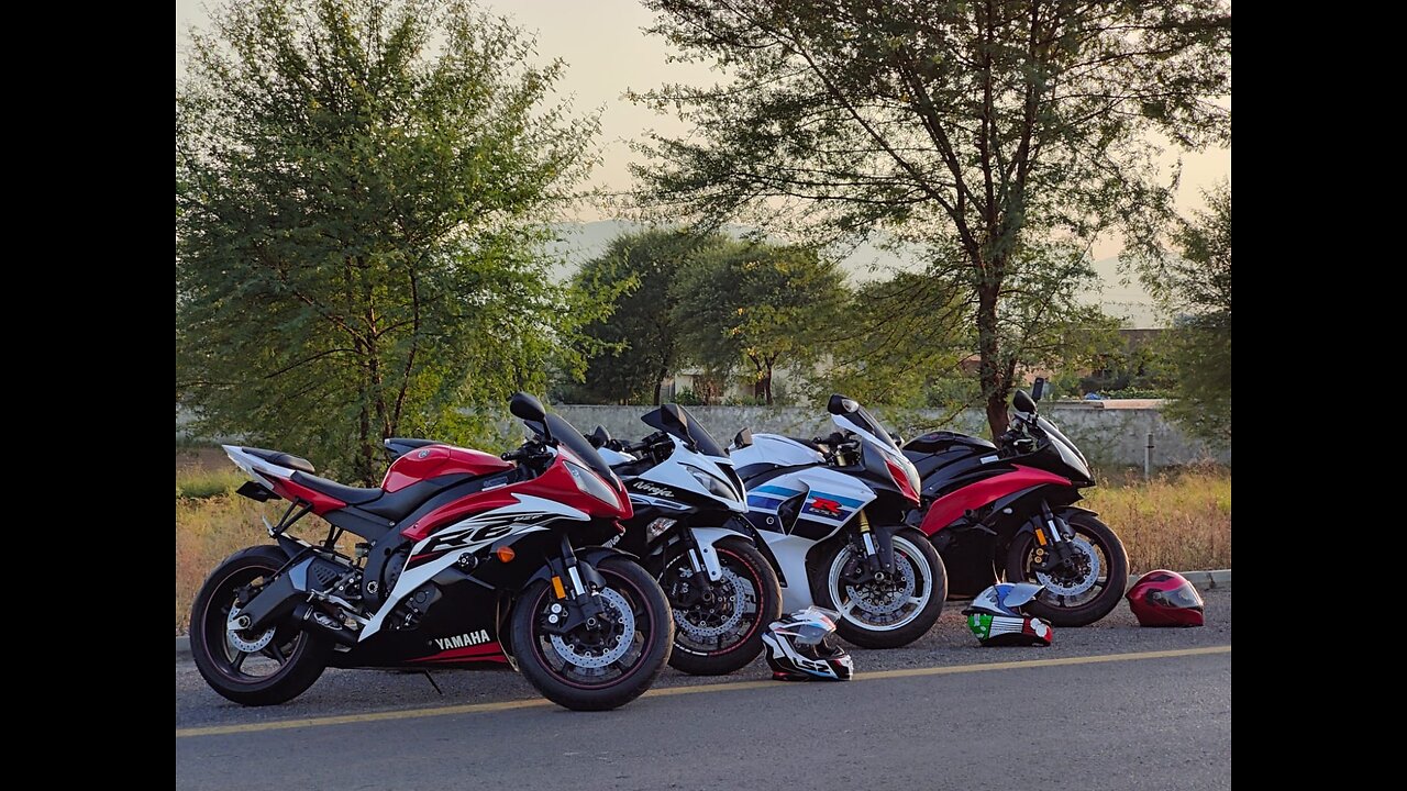 Gsxr 1000 duo,R6,zx14r friendly runs islamabad motorway🔥