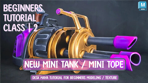 new mini tank / mini tope class 2 | modeling tutorial for beginners | tank model tutorial in maya