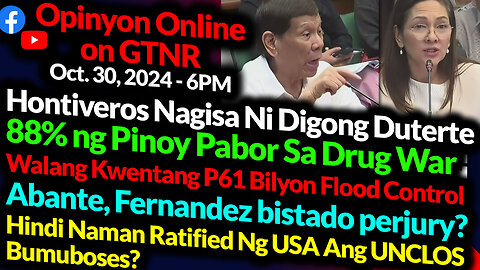 Hontiveros Gisado Kay Duterte PRRD | USA not a Party in UNCLOS | GTNR Ka Mentong and Ka Ado