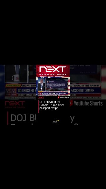 DOJ BUSTED By Donald Trump after passport swipe #shorts