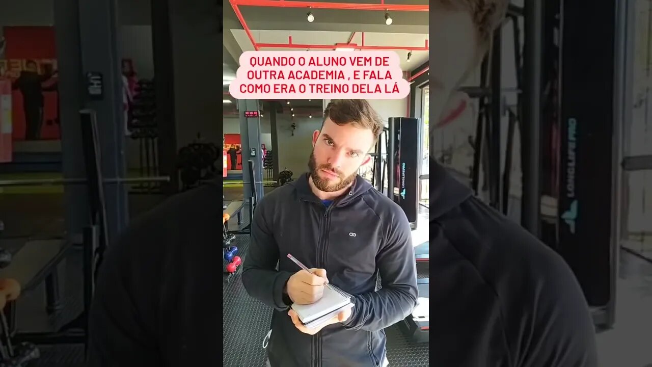 QUANDO O ALUNO VEM DE OUTRA ACADEMIA, E FALA COMO ERA O TREINO DE LÁ... #Shorts
