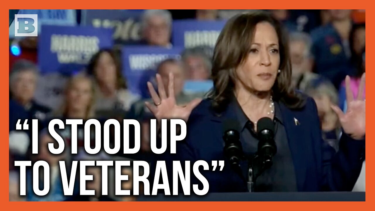 Whoops! Kamala Says She “Stood Up to Veterans” then Realizes Her Error