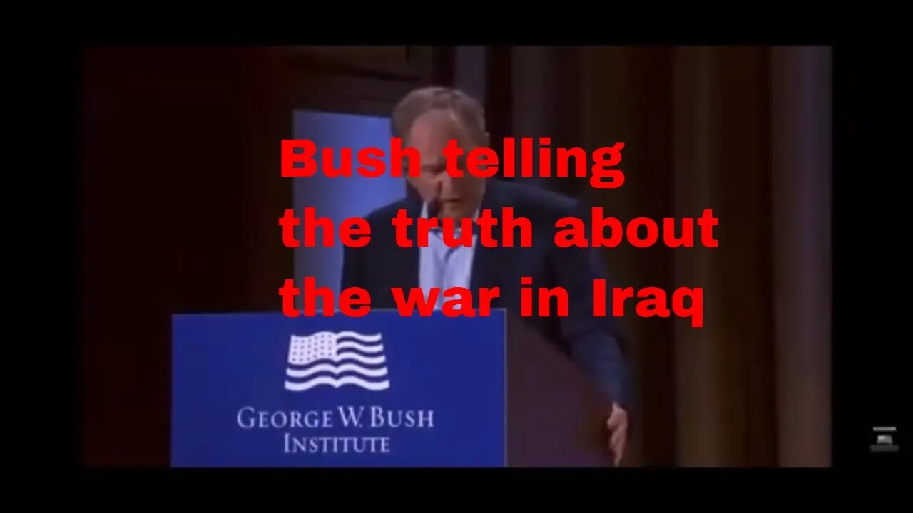 In a Freudian slip, Bush called the Iraq War "unjustified and brutal" in a speech about Ukraine