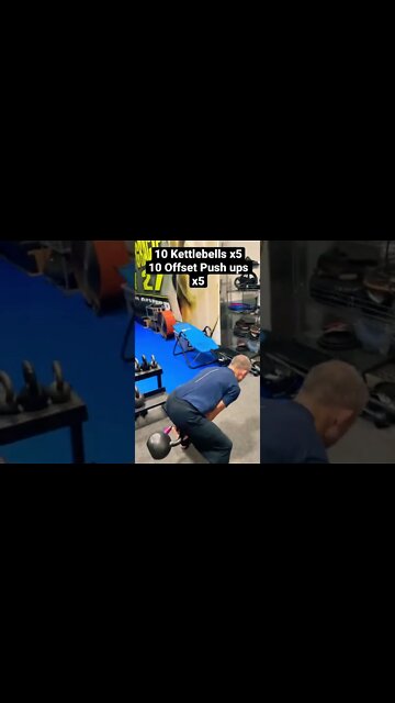 Kettlebell Workout - Swings and Offset Push-ups