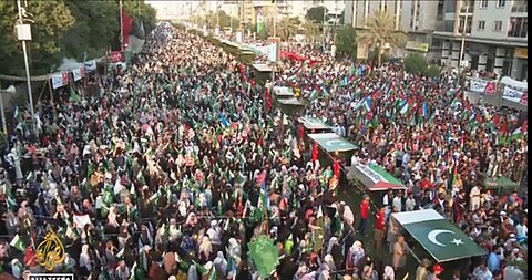 Palestinian solidarity protests : Hundreds of Thousands take to the streets in Karachi