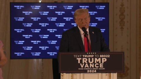 LIVE ~ President Donald Trump Speaks to the Press in Palm Beach, Florida ~ October 29 2024