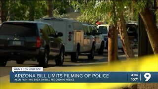 Arizona bill limits filming of police