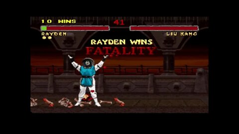 [Replay] Mortal Kombat II (SNES) - Rayden - Very Hard - No Continues