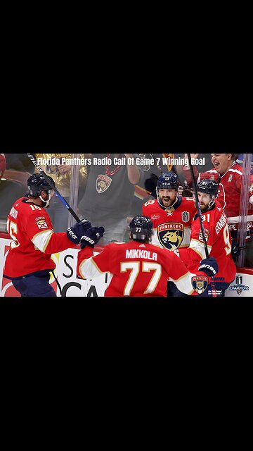 Florida Panthers Radio Call Of Game 7 Winning Goal