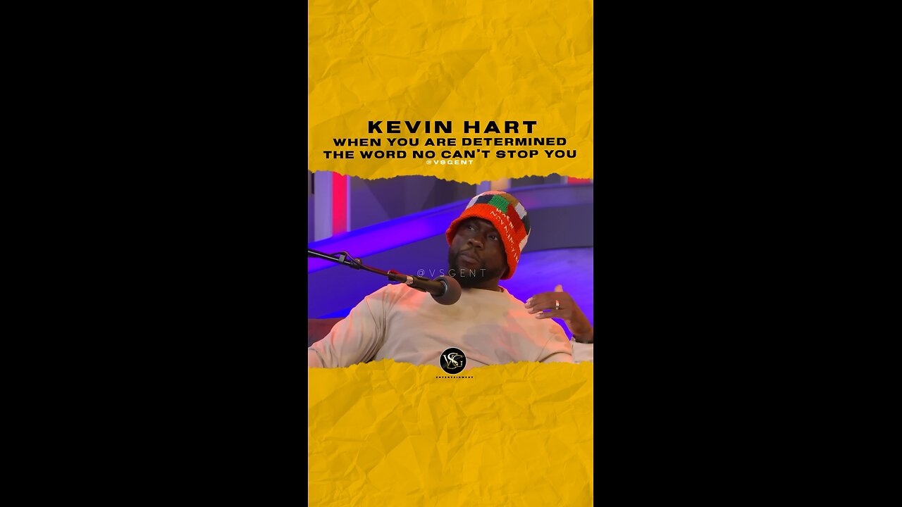 #kevinhart When you are determined the word NO can’t stop you