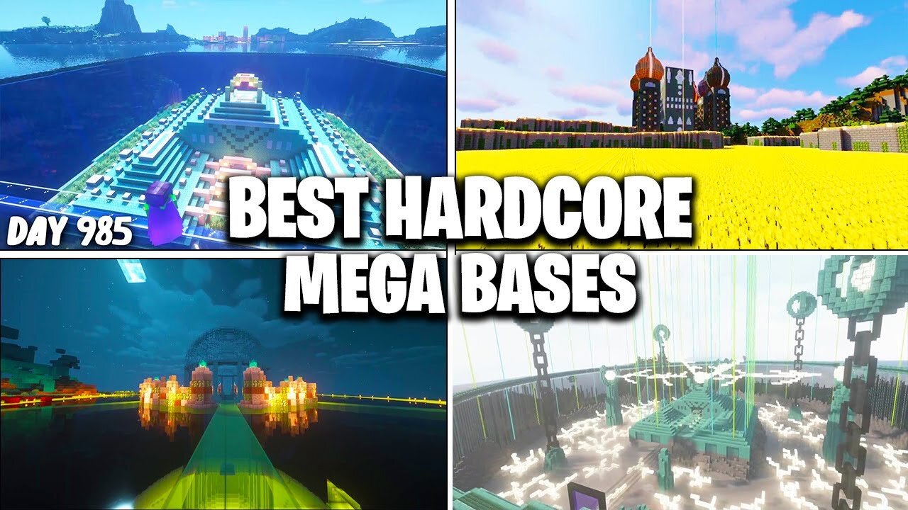 BEST Hardcore MEGA BASES in Minecraft! (BEST Hardcore Worlds)