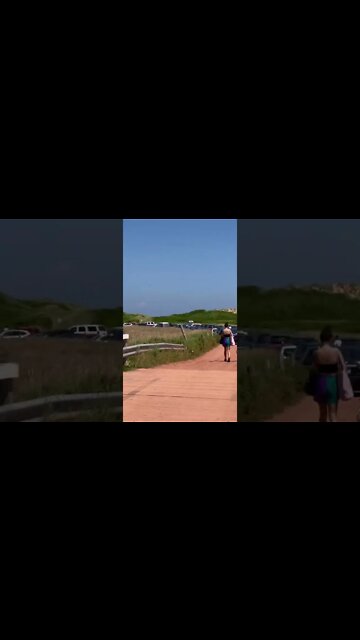 Walking to Blooming Point beach