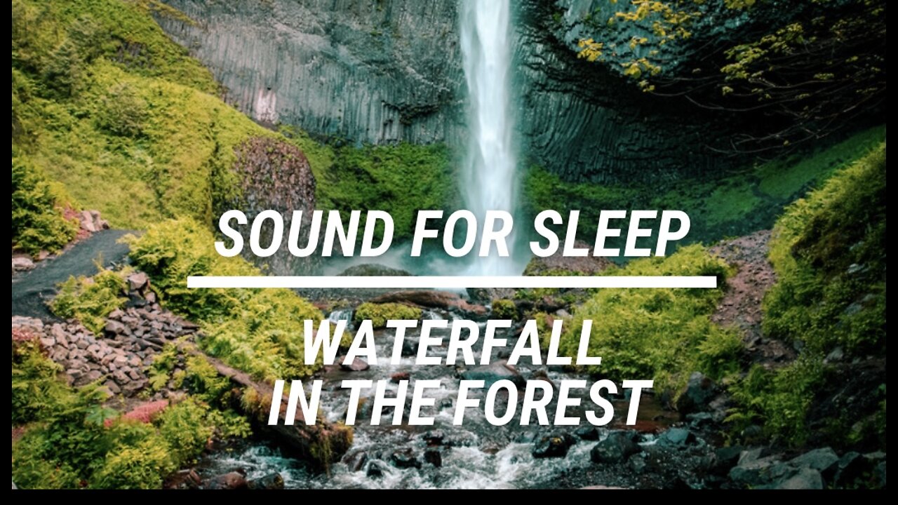 Sound for sleep Waterfall in the Forest 3 hours