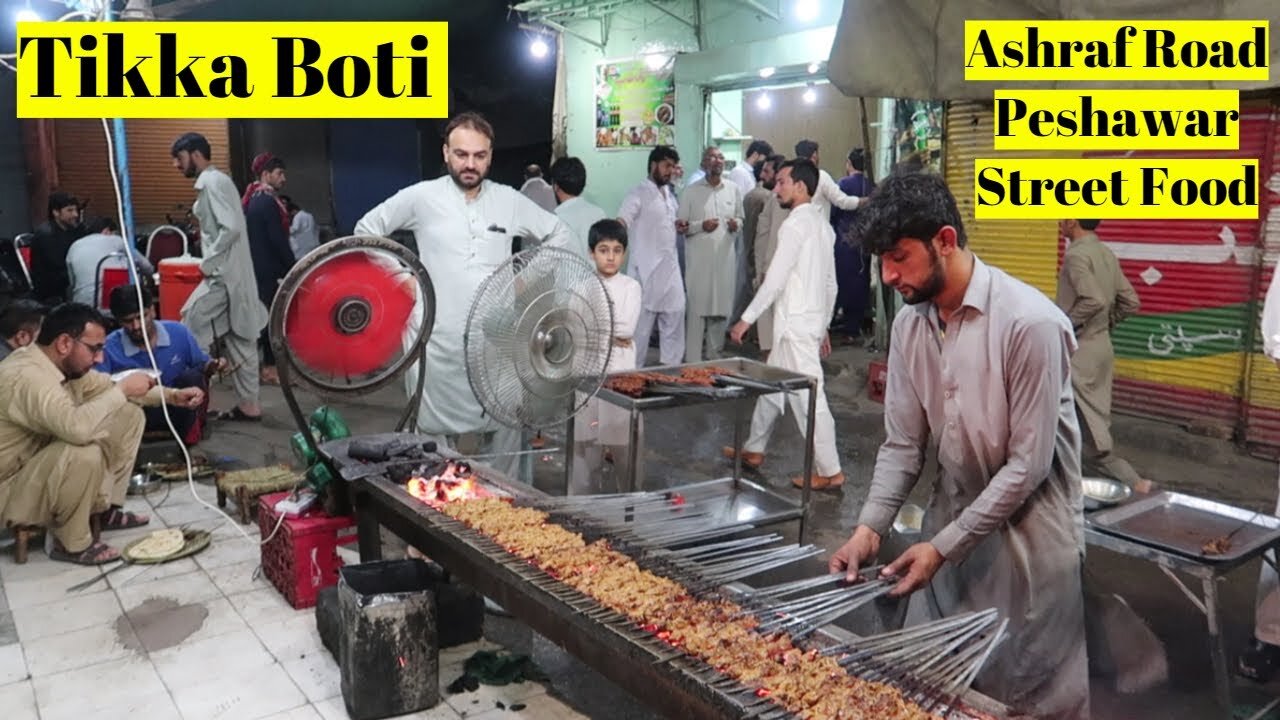 Best seekh tikka boti Peshawar Ashraf Road Peshawar _ Food Street Pakistan