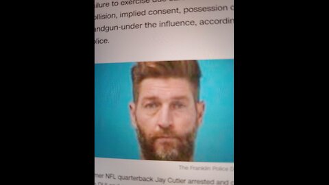 Former Nfl qb Jay cutler gets popped for DUI