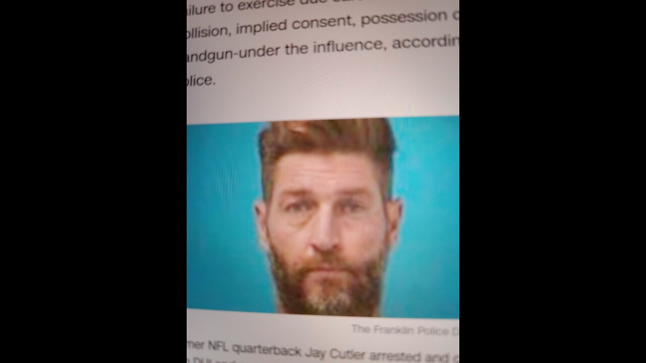 Former Nfl qb Jay cutler gets popped for DUI