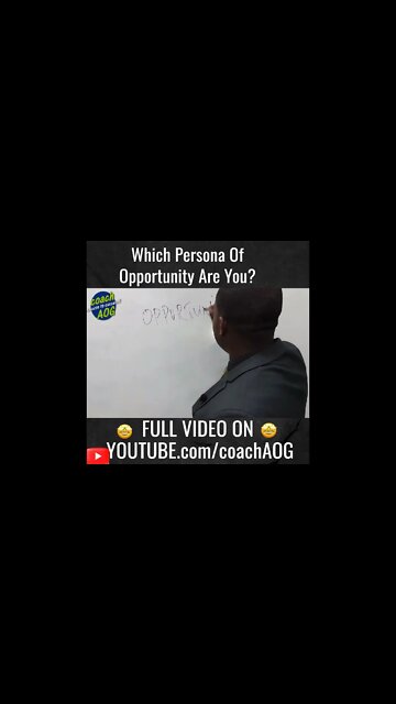 Do you believe opportunity comes but ones? coachAOG