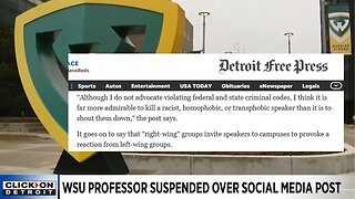 Detroit - Leftist Professor calls for the Murder of Conservative Speakers