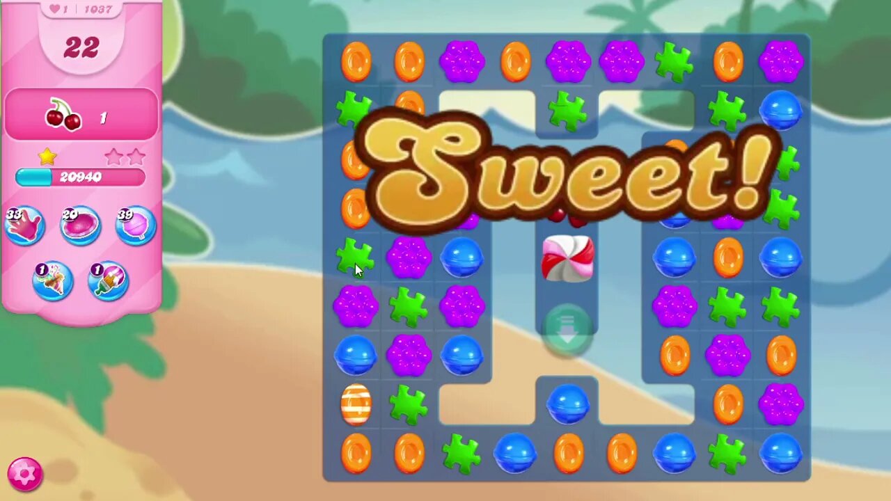 Candy Crush Saga Level 1037