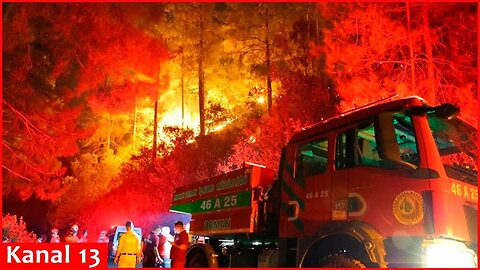 Strong forest fire in Turkiye's Adana - Evacuation underway