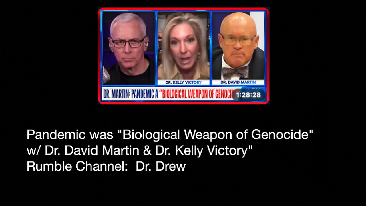 From Dr. Drew (Rumble) - with Dr. David Martin "Biological Weapon of Genocide"