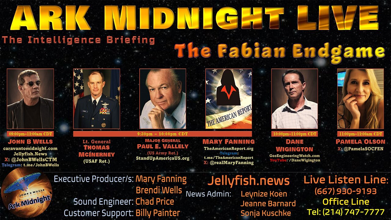 The Intelligence Briefing /The Fabian Endgame - John B Wells LIVE