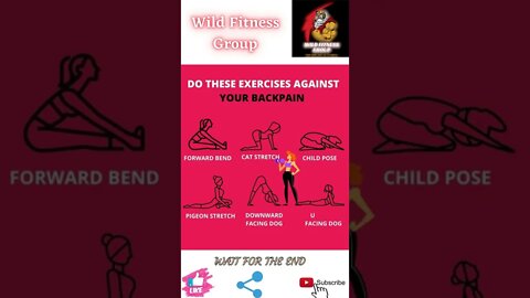 🔥Best exercises for back pain🔥#shorts🔥#wildfitnessgroup🔥4 April 2022🔥